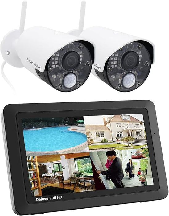 2 CAMERA DIGITAL WIRELESS HD 1080p CCTV KIT WITH MOBILE ACCESS