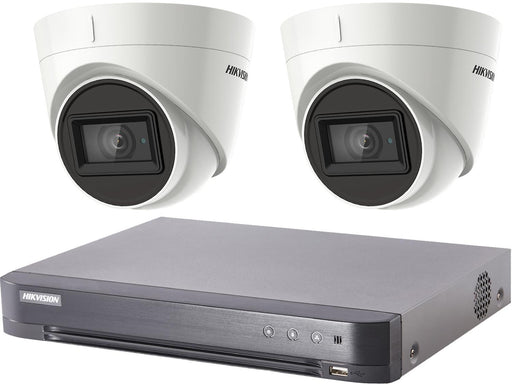 Hikvision Turbo HD 8MP CCTV system with 2 Turret Cameras - SpyCameraCCTV