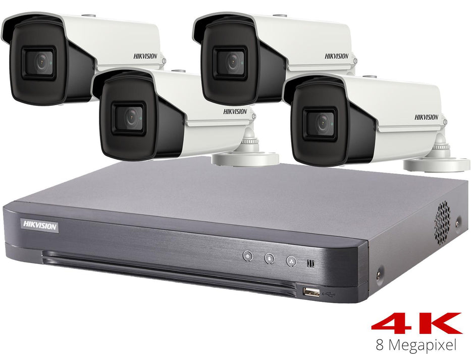 Hikvision Turbo HD 8MP CCTV System with 4 Bullet Cameras - SpyCameraCCTV