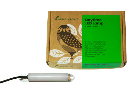 Daylight White LED Light with In Line Power for 12V Bird Box Cameras