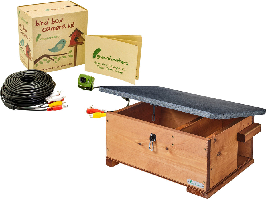 Green Feathers Hedgehog Box Camera Deluxe Bundle TV Cable Connection