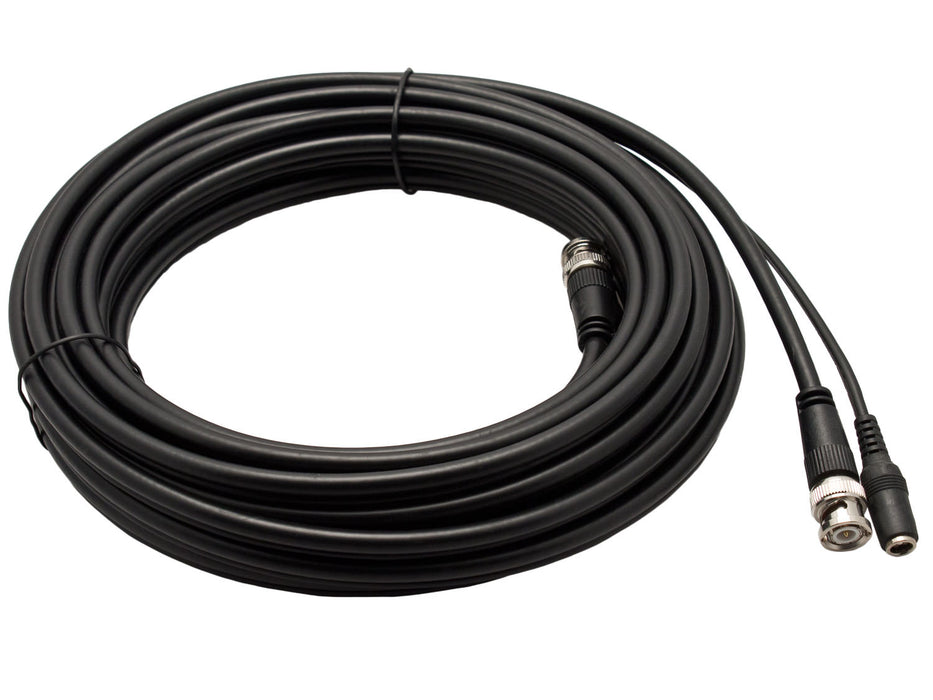 20m Pro RG59 Coaxial CCTV Cable BNC Video and DC Power