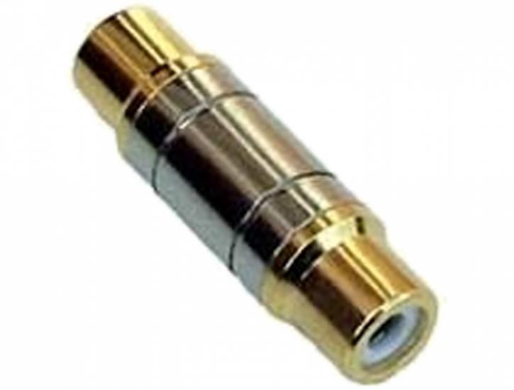 Female To Female RCA Phono Adapter (Gold Plated) x 10 - SpyCameraCCTV