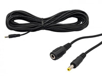 5 Metre DC Power Cable for Gadgets and CCTV Cameras 1.7mm Jack - SpyCameraCCTV