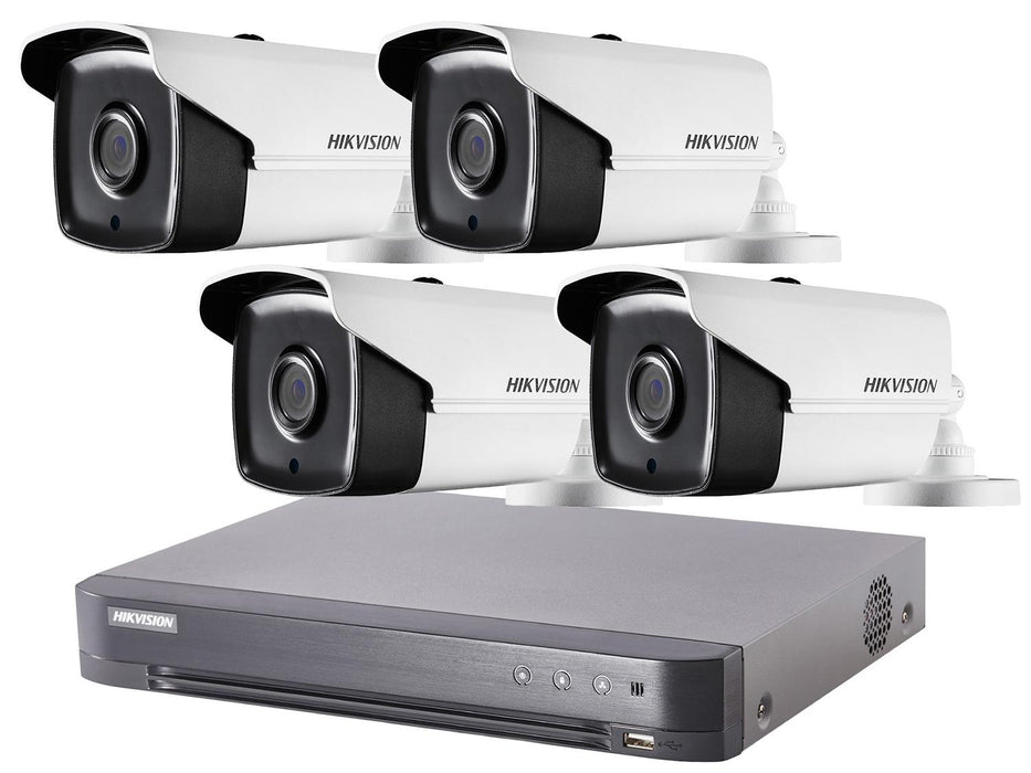 4 Camera Hikvision TVI 1080p HD CCTV System with 40m IR and PoC DVR - SpyCameraCCTV