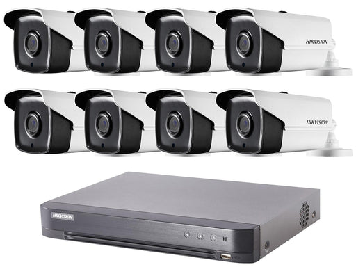 8 Camera Hikvision TVI 1080p HD CCTV System with 40m IR and PoC DVR - SpyCameraCCTV