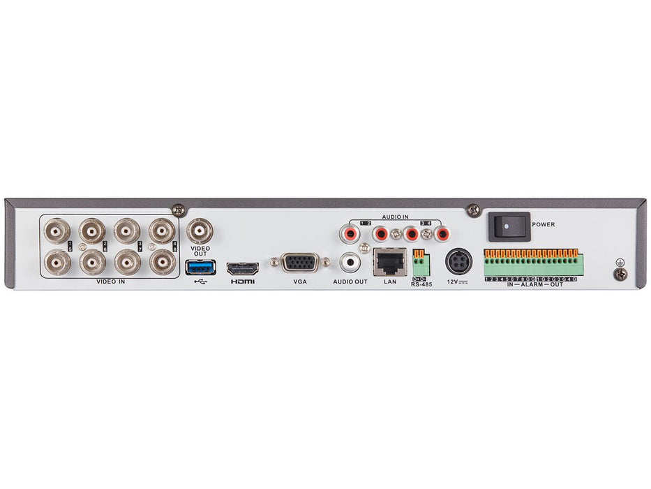 8 Camera Hikvision TVI 1080p HD CCTV System with 40m IR and PoC DVR - SpyCameraCCTV