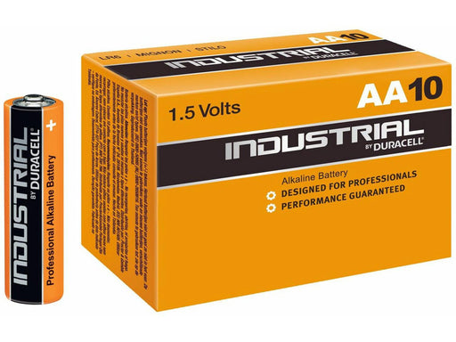 Duracell Industrial Alkaline AA Batteries- 10 Pack - SpyCameraCCTV