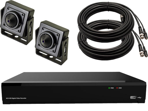 Gamut TVI 1080p HD Covert Security System 2 Pinhole Cameras DVR - SpyCameraCCTV
