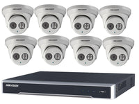 Hikvision 8 Camera 4MP Turret IP System with 30m Night Vision, NVR - SpyCameraCCTV