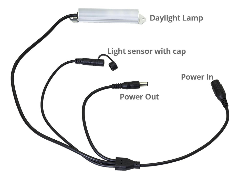 Daylight White LED Light with In Line Power for 12V Bird Box Cameras - SpyCameraCCTV