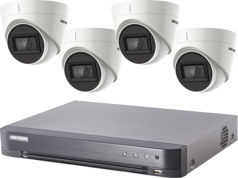 Hikvision Turbo HD 8MP CCTV system with 4 Turret Cameras - SpyCameraCCTV