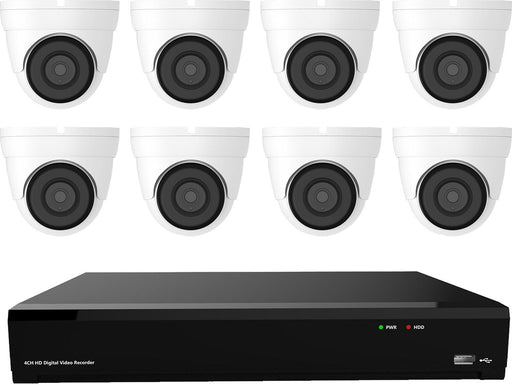 Gamut 2MP HD-TVI 8 Turret Camera CCTV System - SpyCameraCCTV