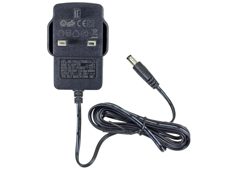 12V DC 1000mA UK Power Supply for CCTV Cameras - 2.1mm Jack - SpyCameraCCTV