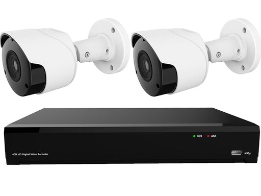 Gamut 2MP HD-TVI 2 Bullet Camera CCTV System - SpyCameraCCTV