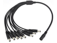 8-Way Splitter DC Power Cable 2.1mm Jack - SpyCameraCCTV