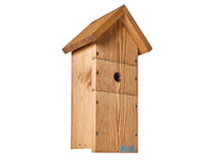 tall handmade wooden nest box