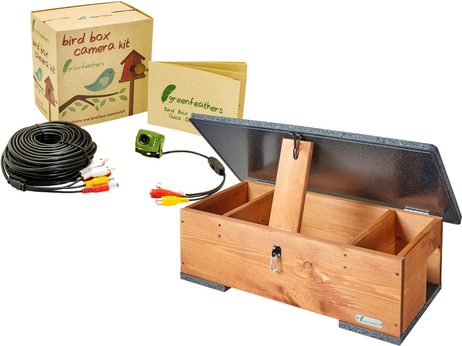 Green Feathers Hedgehog Box Camera Deluxe Bundle TV Cable Connection
