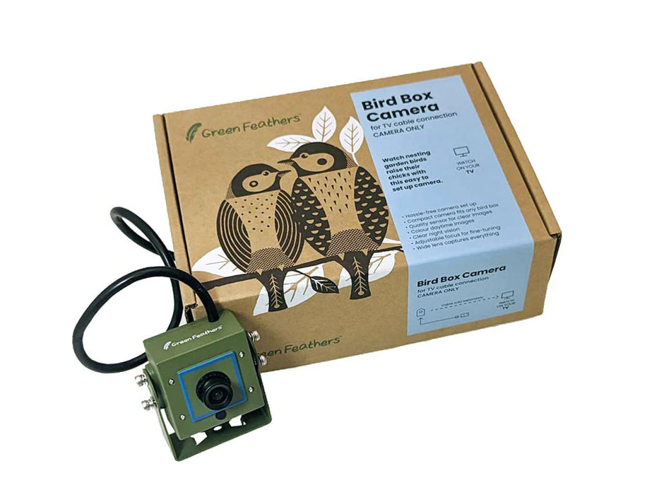 Green Feathers Bird Box Camera TV Cable Connection (Camera only)