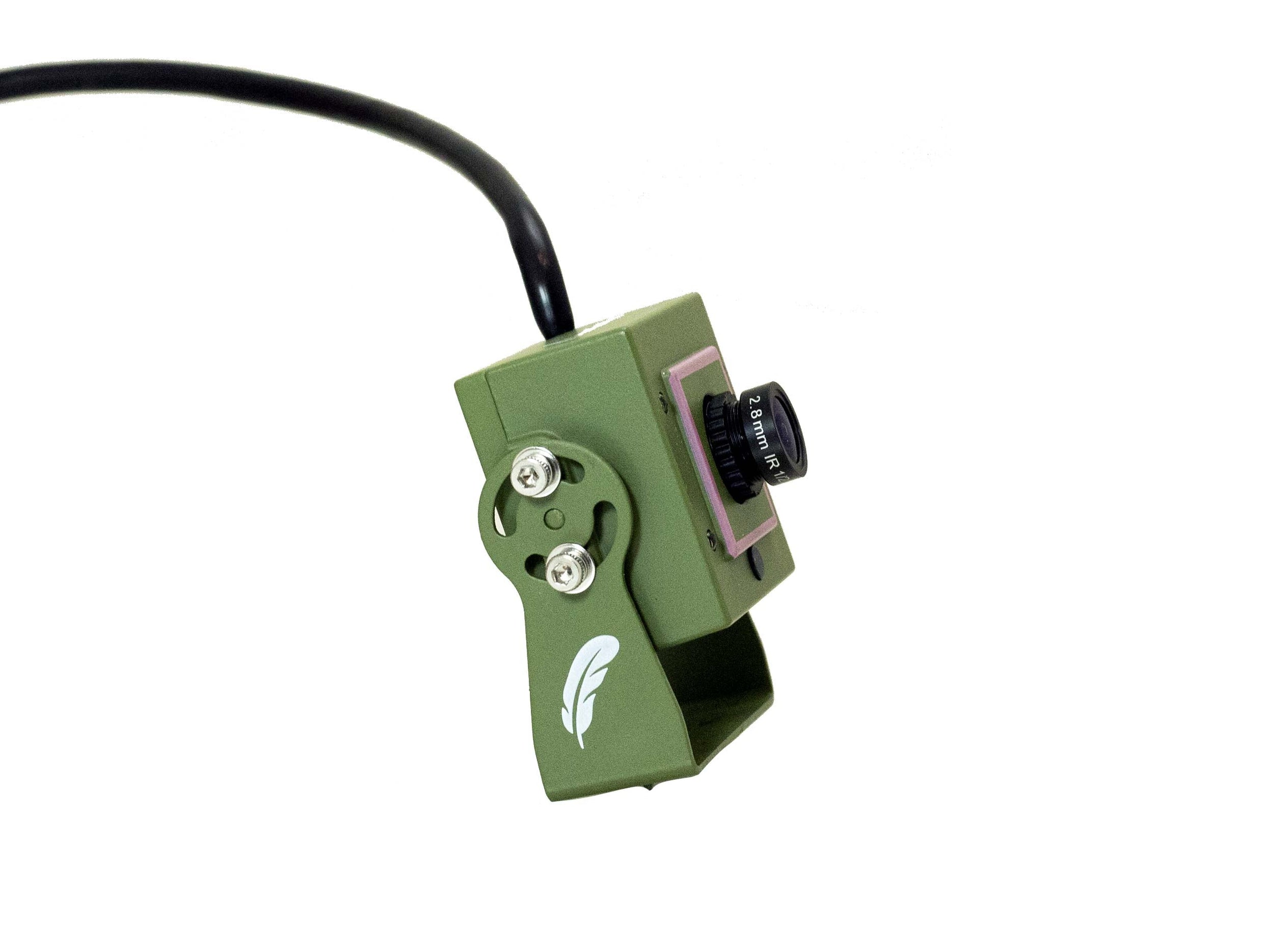 Green Feathers Bird Box Camera HD Deluxe Bundle Network Cable Connecti