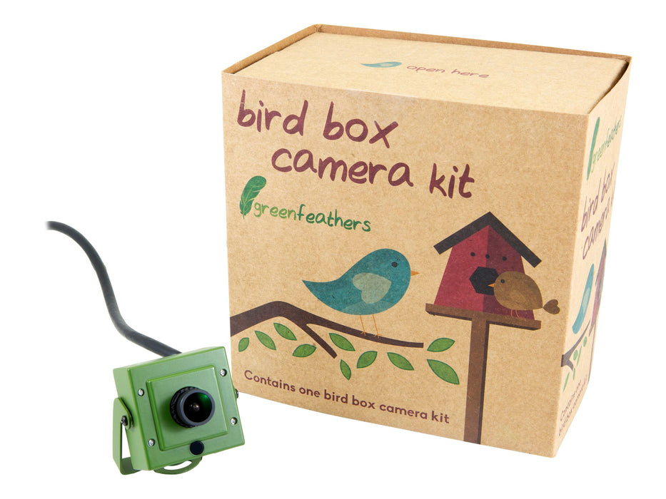 Green Feathers Bird Box Camera 4K Recorder Bundle